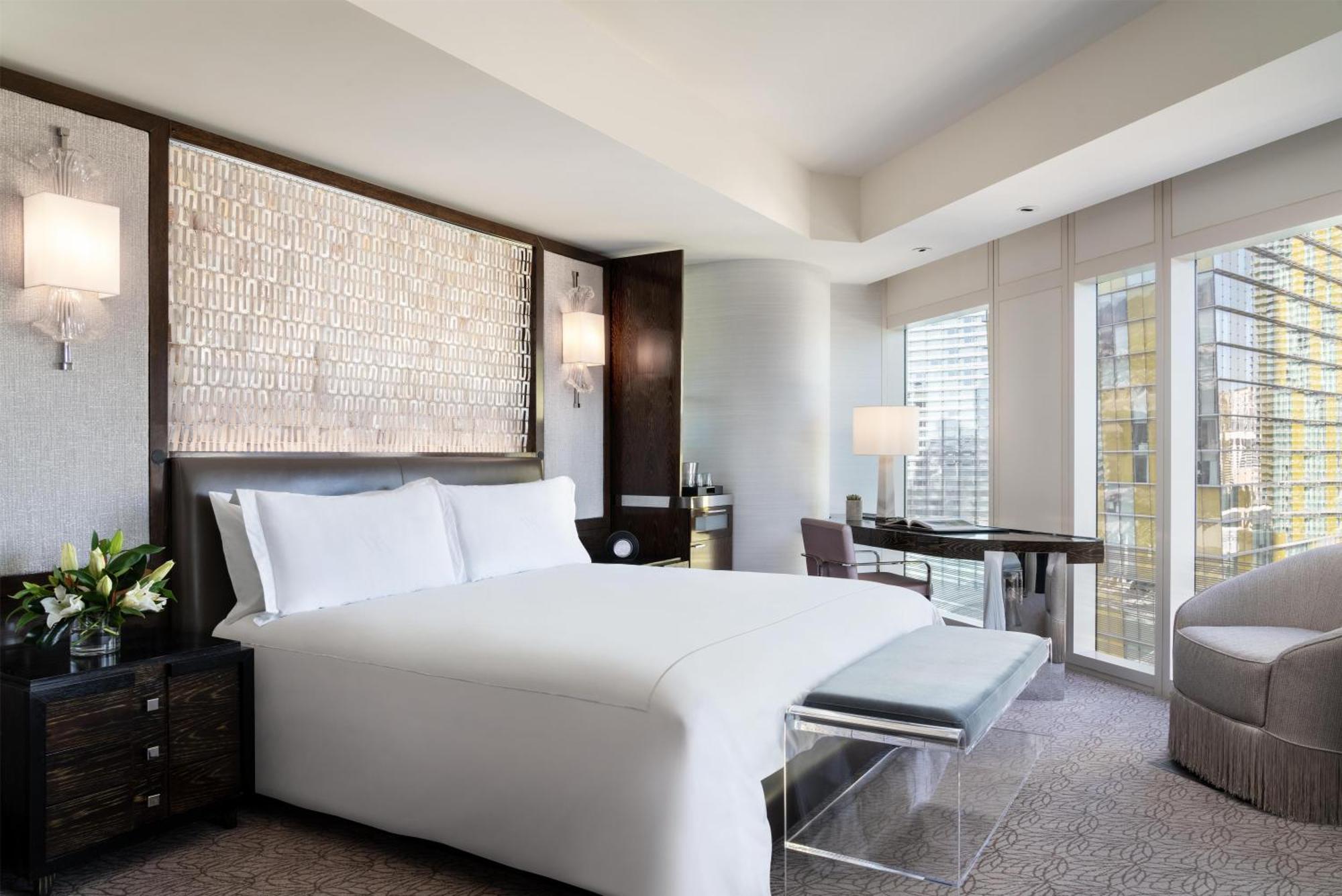 King Room One King Bed Strip View