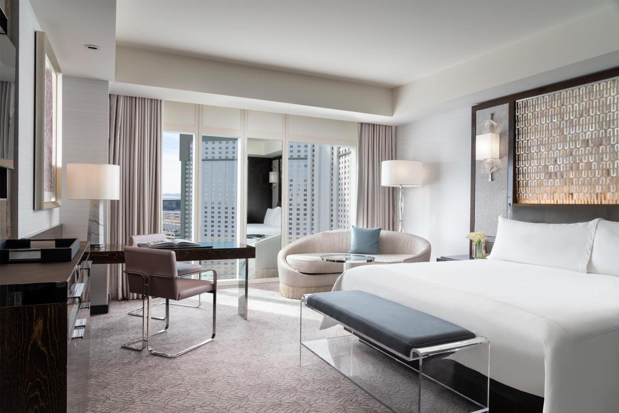 King Room One King Bed Strip View